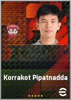 Korrakot Pipatnadda eFootball 2026 player card, 65 OVR GK