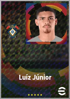 Luíz Júnior eFootball 2026 player card, 75 OVR GK