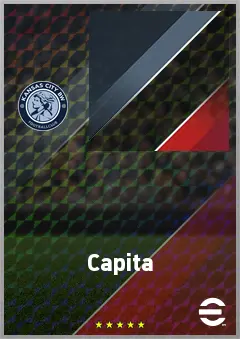 Capita eFootball 2026 player card, 67 OVR LWF