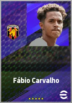 Fábio Carvalho eFootball 2026 player card, 75 OVR AMF