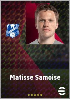 Matisse Samoise eFootball 2026 player card, 71 OVR RMF