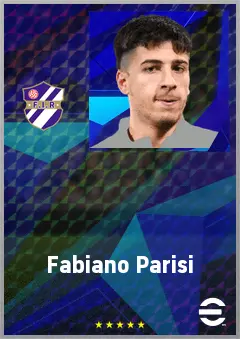 Fabiano Parisi eFootball 2026 player card, 74 OVR LB