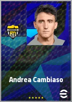 Andrea Cambiaso eFootball 2026 player card, 76 OVR LB