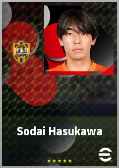 Hasukawa Sodai eFootball 2026 player card, 68 OVR CB