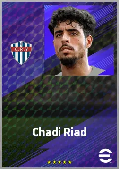 Chadi Riad eFootball 2026 player card, 74 OVR CB