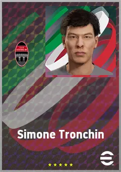 Simone Tronchin eFootball 2026 player card, 63 OVR CMF