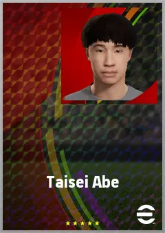 Abe Taisei eFootball 2026 player card, 67 OVR CMF