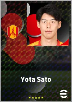 Sato Yota eFootball 2026 player card, 70 OVR CB
