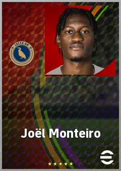 Joël Monteiro eFootball 2026 player card, 71 OVR RMF