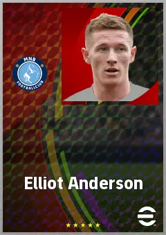Elliot Anderson eFootball 2026 player card, 79 OVR DMF