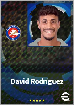 David Rodríguez eFootball 2026 player card, 68 OVR RB