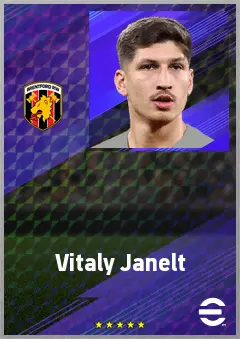 Vitaly Janelt eFootball 2026 player card, 74 OVR DMF