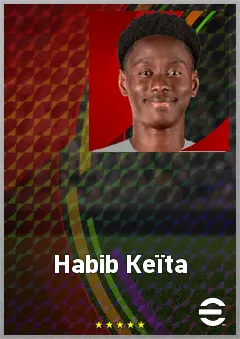Habib Keïta eFootball 2026 player card, 70 OVR CMF