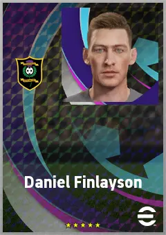 Daniel Finlayson eFootball 2026 player card, 68 OVR RB