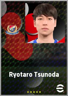 Tsunoda Ryotaro eFootball 2026 player card, 70 OVR CB