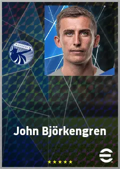 John Björkengren eFootball 2026 player card, 71 OVR CMF