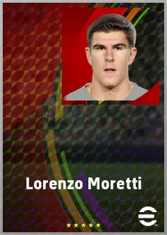 Lorenzo Moretti eFootball 2026 player card, 67 OVR CB