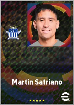 Martín Satriano eFootball 2026 player card, 73 OVR CF