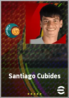 Santiago Cubides eFootball 2026 player card, 67 OVR CF
