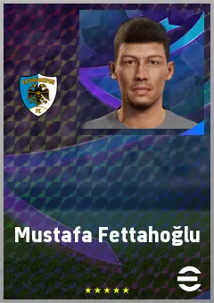 Mustafa Fettahoğlu eFootball 2026 player card, 68 OVR LWF