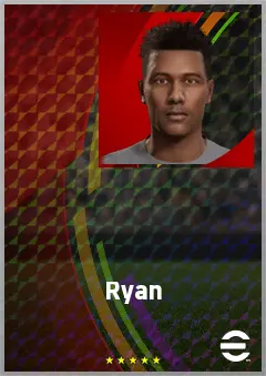 Ryan eFootball 2026 player card, 70 OVR LB