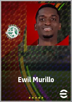 Ewil Murillo eFootball 2026 player card, 69 OVR DMF
