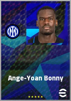 Ange-Yoan Bonny eFootball 2026 player card, 76 OVR CF
