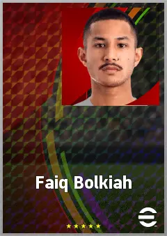 Faiq Bolkiah eFootball 2026 player card, 66 OVR LWF