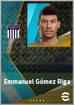 Emmanuel Gómez Riga eFootball 2026 player card, 66 OVR GK