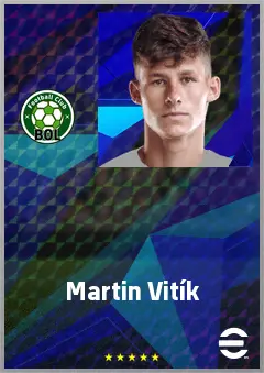 Martin Vitík eFootball 2026 player card, 71 OVR CB