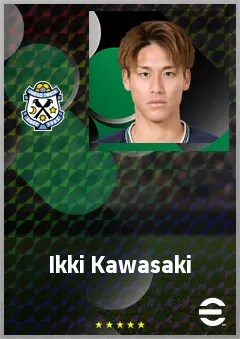 Kawasaki Ikki eFootball 2026 player card, 65 OVR RMF