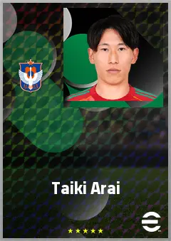 Arai Taiki eFootball 2026 player card, 67 OVR DMF