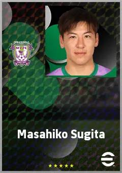 Sugita Masahiko eFootball 2026 player card, 63 OVR DMF