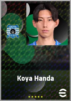Handa Koya eFootball 2026 player card, 64 OVR CF