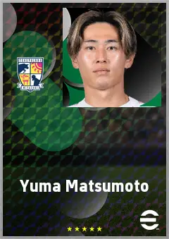 Matsumoto Yuma eFootball 2026 player card, 65 OVR RB