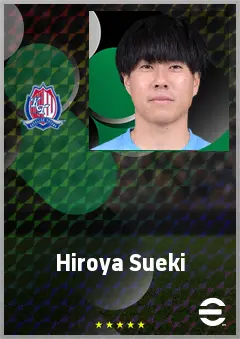 Sueki Hiroya eFootball 2026 player card, 65 OVR DMF