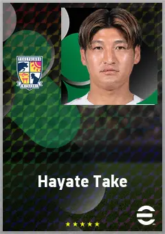 Take Hayate eFootball 2026 player card, 66 OVR CF