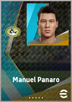 Manuel Panaro eFootball 2026 player card, 71 OVR LMF