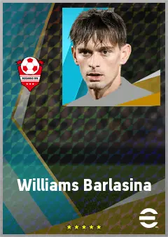 Williams Barlasina eFootball 2026 player card, 70 OVR GK