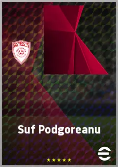 Suf Podgoreanu eFootball 2026 player card, 67 OVR RWF