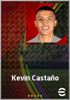 Kevin Castaño eFootball 2026 player card, 72 OVR DMF