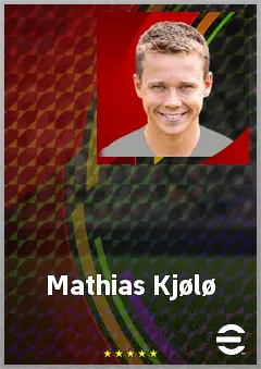 Mathias Kjølø eFootball 2026 player card, 69 OVR CMF
