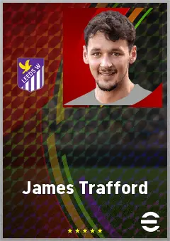 James Trafford eFootball 2026 player card, 76 OVR GK