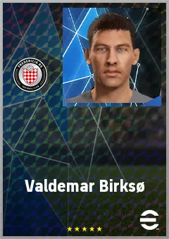 Valdemar Birksø eFootball 2026 player card, 67 OVR GK