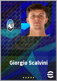 Giorgio Scalvini eFootball 2026 player card, 78 OVR CB