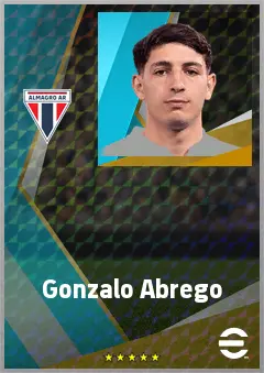 Gonzalo Abrego eFootball 2026 player card, 73 OVR CMF