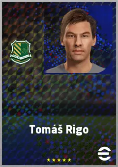 Tomáš Rigo eFootball 2026 player card, 69 OVR CMF
