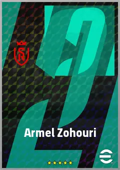 Armel Zohouri eFootball 2026 player card, 69 OVR RB