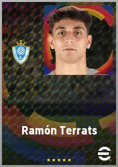Ramón Terrats eFootball 2026 player card, 72 OVR DMF