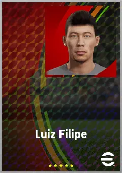 Luiz Filipe eFootball 2026 player card, 68 OVR LWF